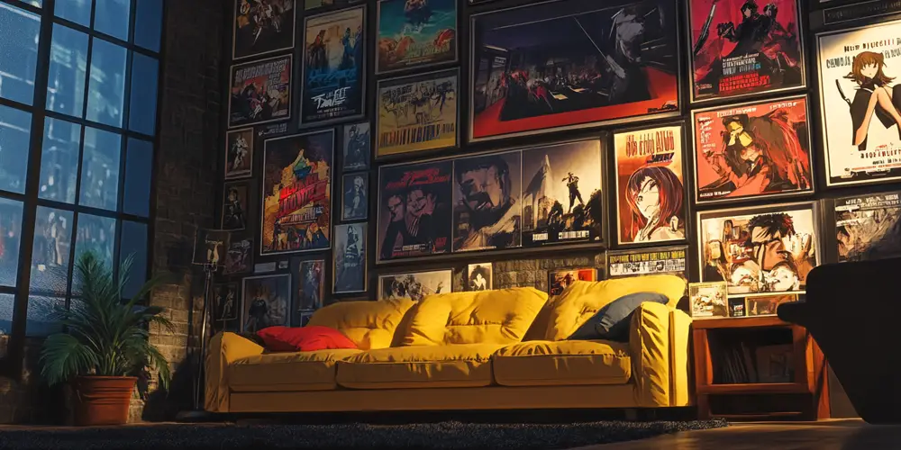 Movie Posters on a Wall.